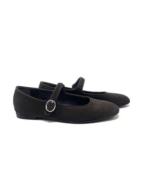 Ballerina donna con cinturino IL LACCIO | 5050CAMOSCIOT.MORO